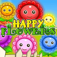 Match 3  Spiele Spiel Happy Flowers spielen kostenlos